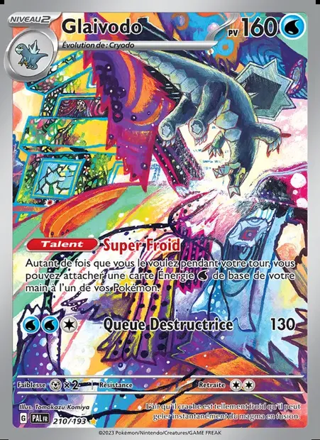 Glaivodo, carte Pokémon PAL 210 — extension Évolutions à Paldea