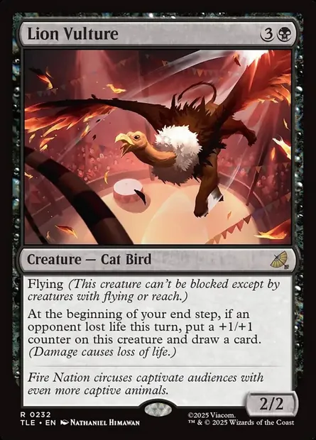 Lion Vulture, Magic card TLE 232 — Avatar: The Last Airbender Eternal set