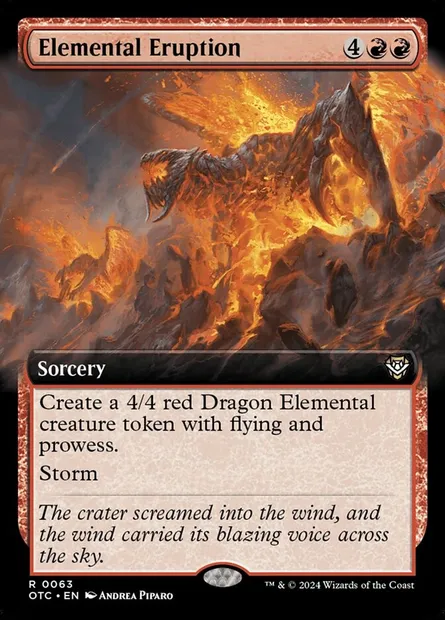 Elemental Eruption, Magic card OTC 63 — Outlaws of Thunder Junction Commander set