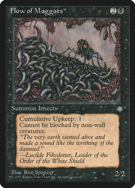 Flow of Maggots, Magic card ICE 125 — Ice Age set