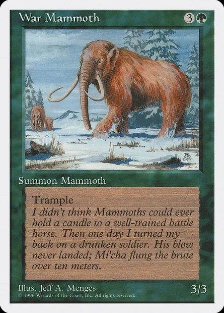 War Mammoth, Magic card ITP 45 — Introductory Two-Player Set set