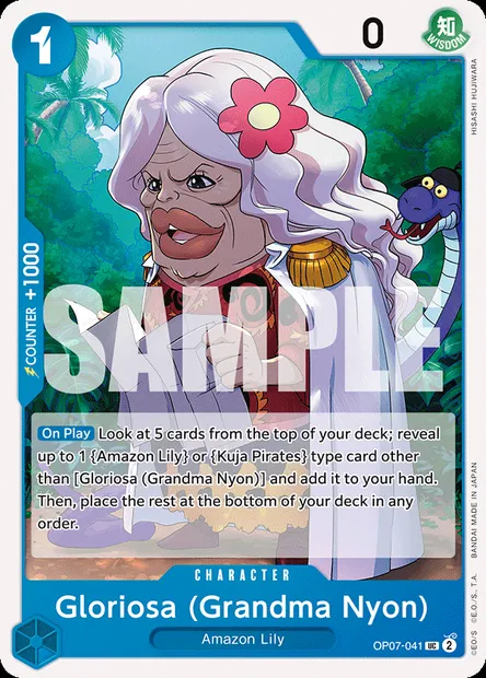 Gloriosa(Mamie Nyon), carte One Piece OP07-041 — extension 500 YEARS IN THE FUTURE