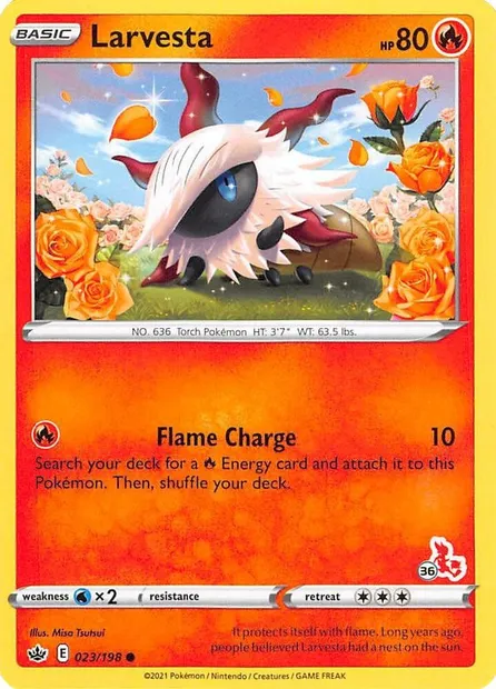 Pyronille, carte Pokémon BA22 023-36 — extension Battle Academy 2022
