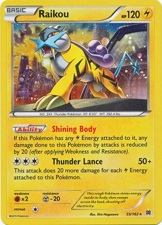 Raikou, carte Pokémon TDX 055 — extension Theme Deck & Blisters Exclusives