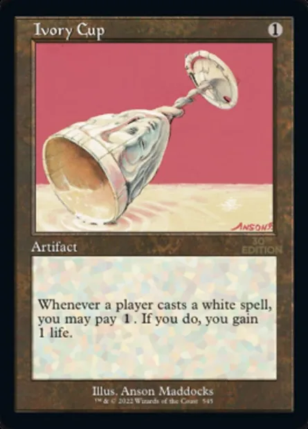 Ivory Cup, Magic card 30A 545 — 30th Anniversary Edition set