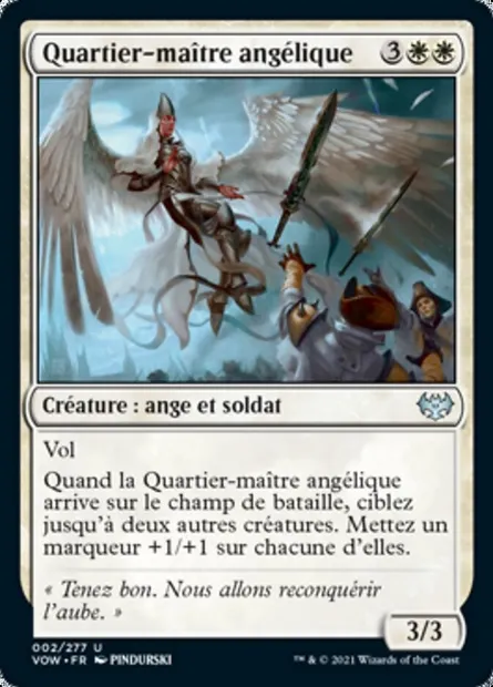 Quartier-maître angélique, carte Magic VOW 2 — extension Innistrad : noce écarlate