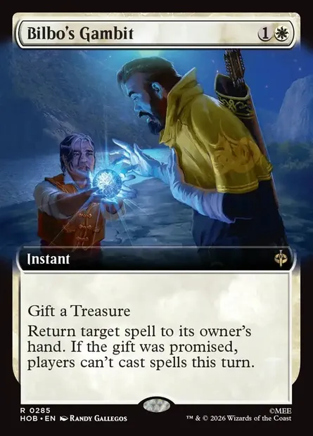 Bilbo's Gambit, Magic card HOB 285 — The Hobbit set