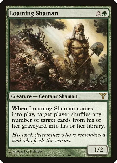 Loaming Shaman, Magic card DIS 87 — Dissension set