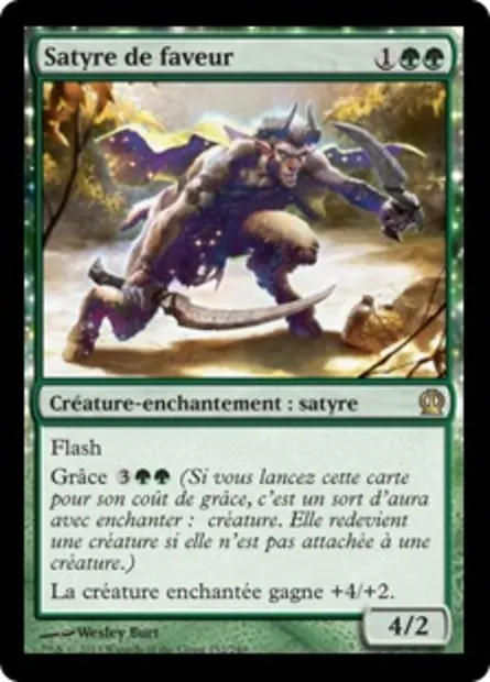 Satyre de faveur, carte Magic THS 152 — extension Theros
