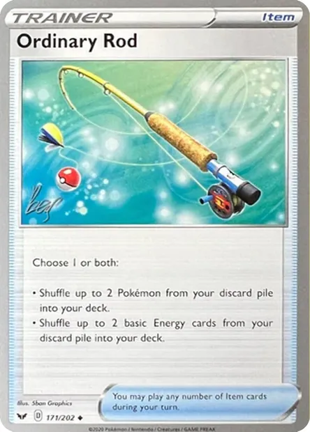 Canne Ordinaire, carte Pokémon WCD22 171-2 — extension World Championship Decks 2022
