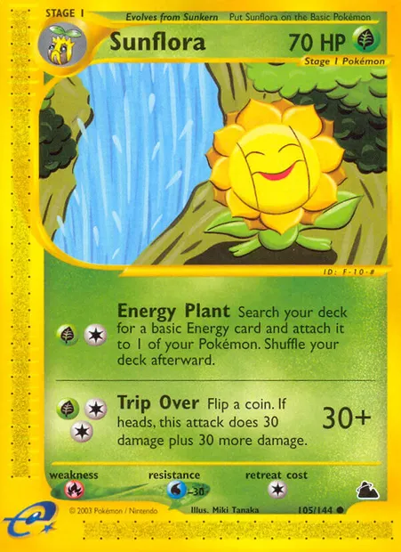 Sunflora, Pokémon card SK 105 — Skyridge set