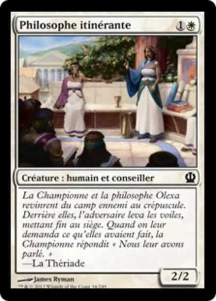 Philosophe itinérante, carte Magic THS 34 — extension Theros