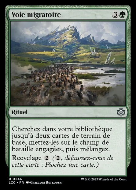 Voie migratoire, carte Magic LCC 246 — extension The Lost Caverns of Ixalan Commander