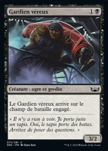 Gardien véreux, carte Magic SNC 71 — extension Les rues de la Nouvelle-Capenna