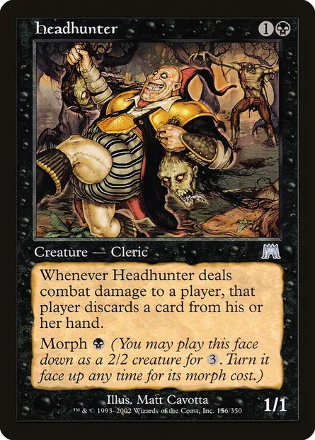 Headhunter, Magic card ONS 156 — Onslaught set