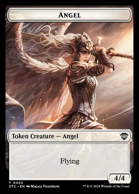 Angel, carte Magic TOTC 3 — extension Outlaws of Thunder Junction Commander Tokens