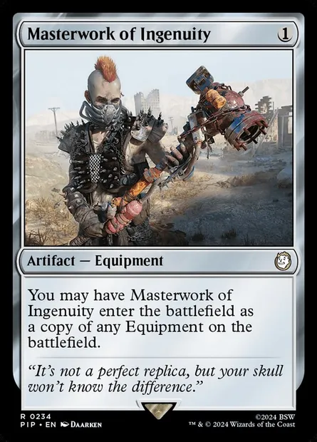 Masterwork of Ingenuity, Magic card PIP 234 — Fallout set