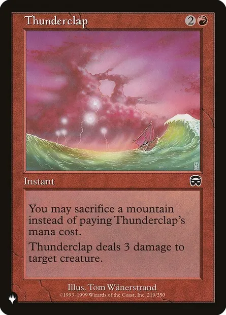 Thunderclap, Magic card PLST MMQ-219 — The List set