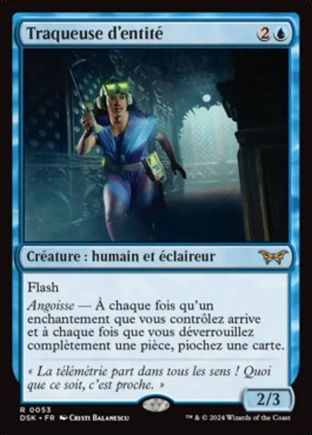 Traqueuse d'entité, carte Magic DSK 53 — extension Duskmourn: House of Horror