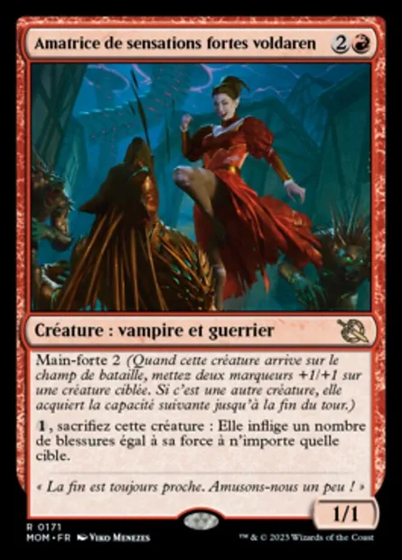 Amatrice de sensations fortes voldaren, carte Magic MOM 171 — extension L'invasion des machines