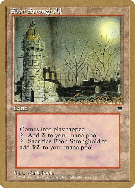 Place forte d'ébên, carte Magic PTC ll95 — extension Pro Tour Collector Set