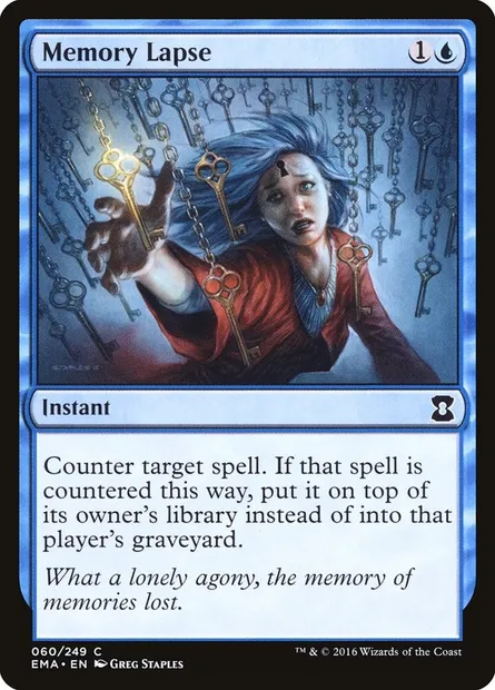 Trou de mémoire, carte Magic EMA 60 — extension Eternal Masters