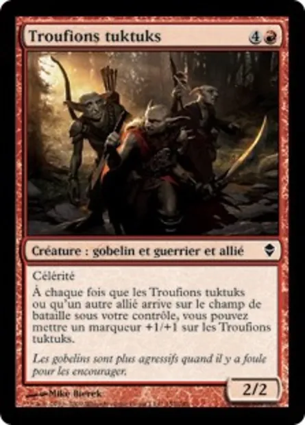 Troufions tuktuks, carte Magic ZEN 152 — extension Zendikar