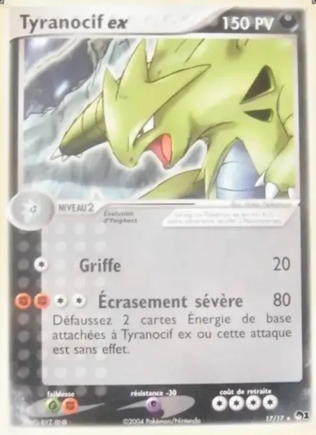 Tyranocif ex, carte Pokémon P1 17 — extension POP Série 1