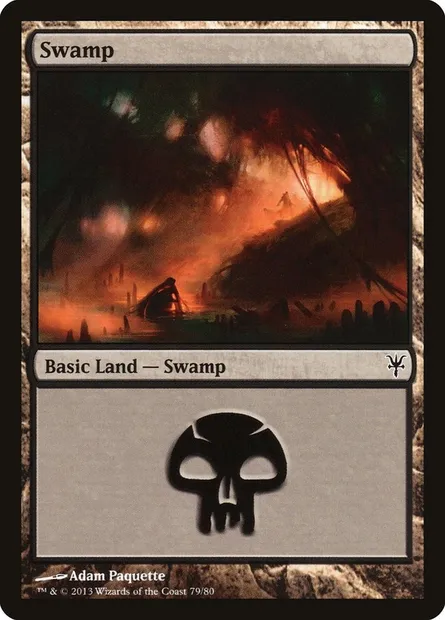 Swamp, Magic card DDK 79 — Duel Decks: Sorin vs. Tibalt set