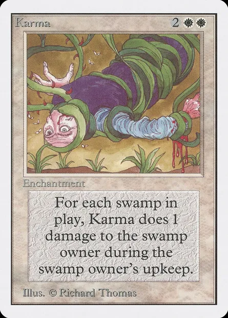 Karma, Magic card 2ED 27 — Unlimited Edition set