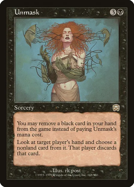 Unmask, Magic card MMQ 168 — Mercadian Masques set
