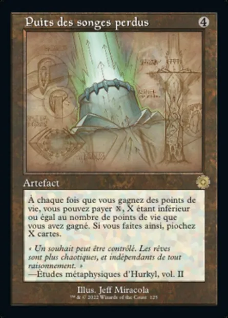 Puits des songes perdus, carte Magic BRR 125 — extension The Brothers' War Retro Artifacts