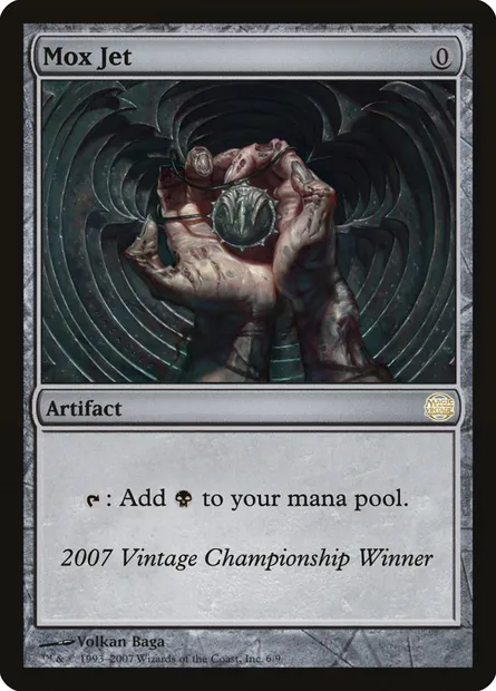 Mox Jet, Magic card OVNT 2007 — Vintage Championship set