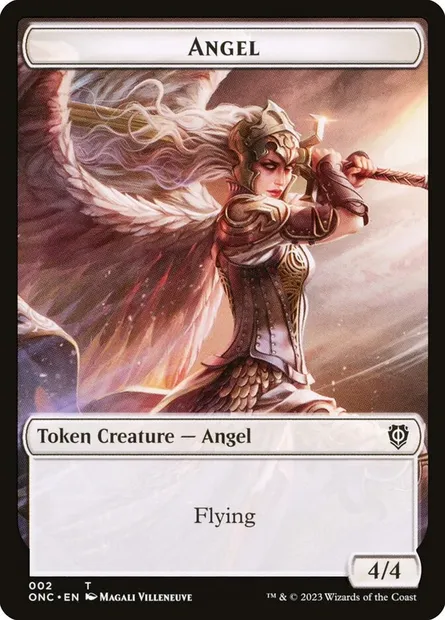Angel, Magic card TONC 2 — Phyrexia: All Will Be One Commander Tokens set