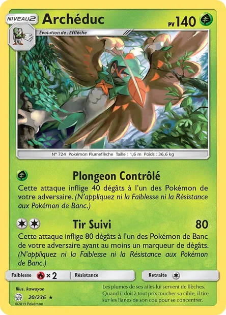 Archéduc, carte Pokémon CEC 20 — extension Éclipse Cosmique