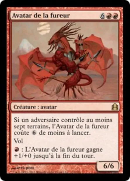 Avatar de la fureur, carte Magic CMD 110 — extension Commander 2011