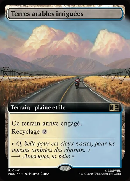 Terres arables irriguées, carte Magic MSC 481 — extension Marvel Super Heroes Commander