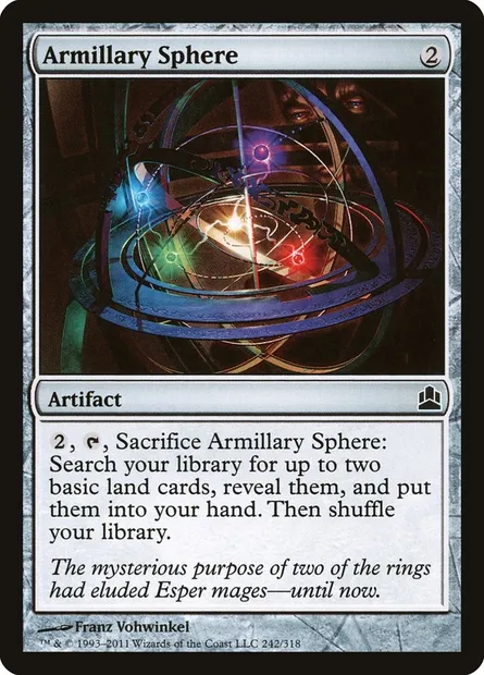Armillary Sphere, Magic card CMD 242 — Commander 2011 set