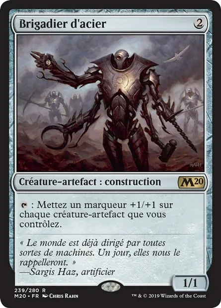 Brigadier d'acier, carte Magic M20 239 — extension Core Set 2020