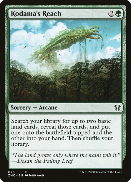 Kodama's Reach, Magic card ZNC 73 — Zendikar Rising Commander set