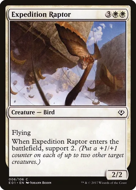 Expedition Raptor, Magic card E01 6 — Archenemy: Nicol Bolas set