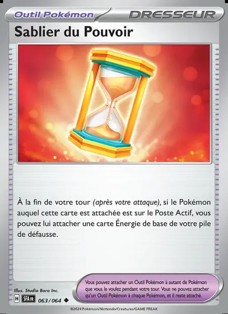 Sablier du Pouvoir, carte Pokémon SFA 063 — extension Fable Nébuleuse
