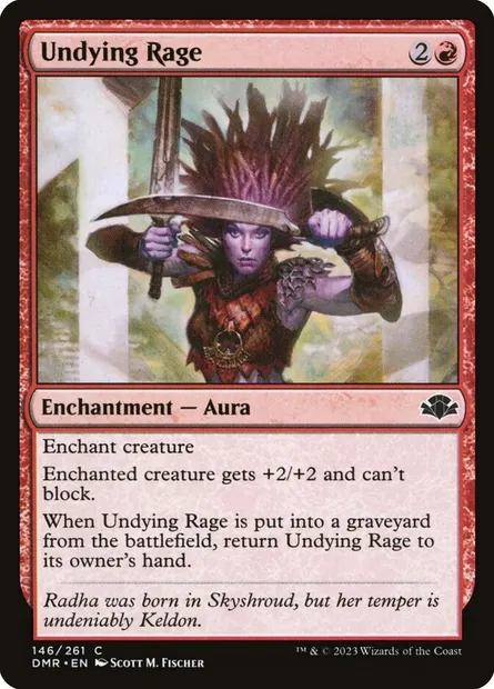 Undying Rage, Magic card DMR 146 — Dominaria Remastered set