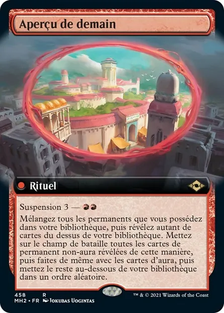 Aperçu de demain, carte Magic MH2 458 — extension Horizons du Modern 2
