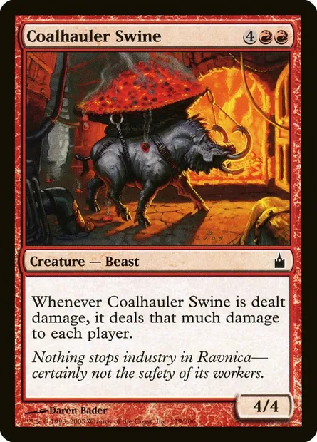 Coalhauler Swine, Magic card RAV 119 — Ravnica: City of Guilds set
