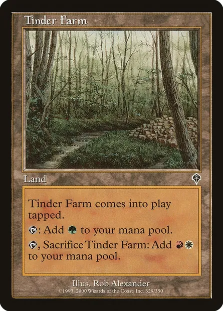Tinder Farm, Magic card INV 329 — Invasion set