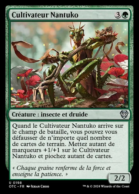 Cultivateur Nantuko, carte Magic OTC 198 — extension Outlaws of Thunder Junction Commander