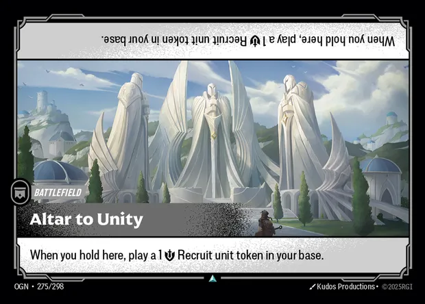 Altar to Unity, carte Riftbound OGN 275 — extension Origins