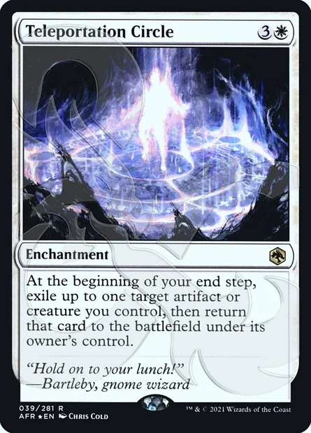 Teleportation Circle, Magic card PAFR 39a — Adventures in the Forgotten Realms Promos set