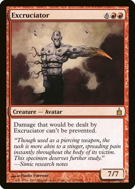 Excruciator, Magic card RAV 121 — Ravnica: City of Guilds set